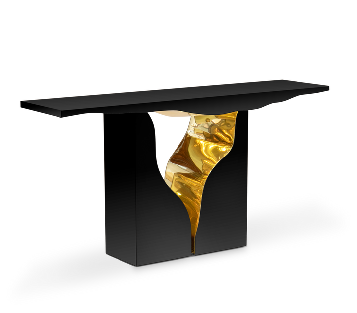 lapiaz console Consoles Boca Do Lobo Black Lacquer