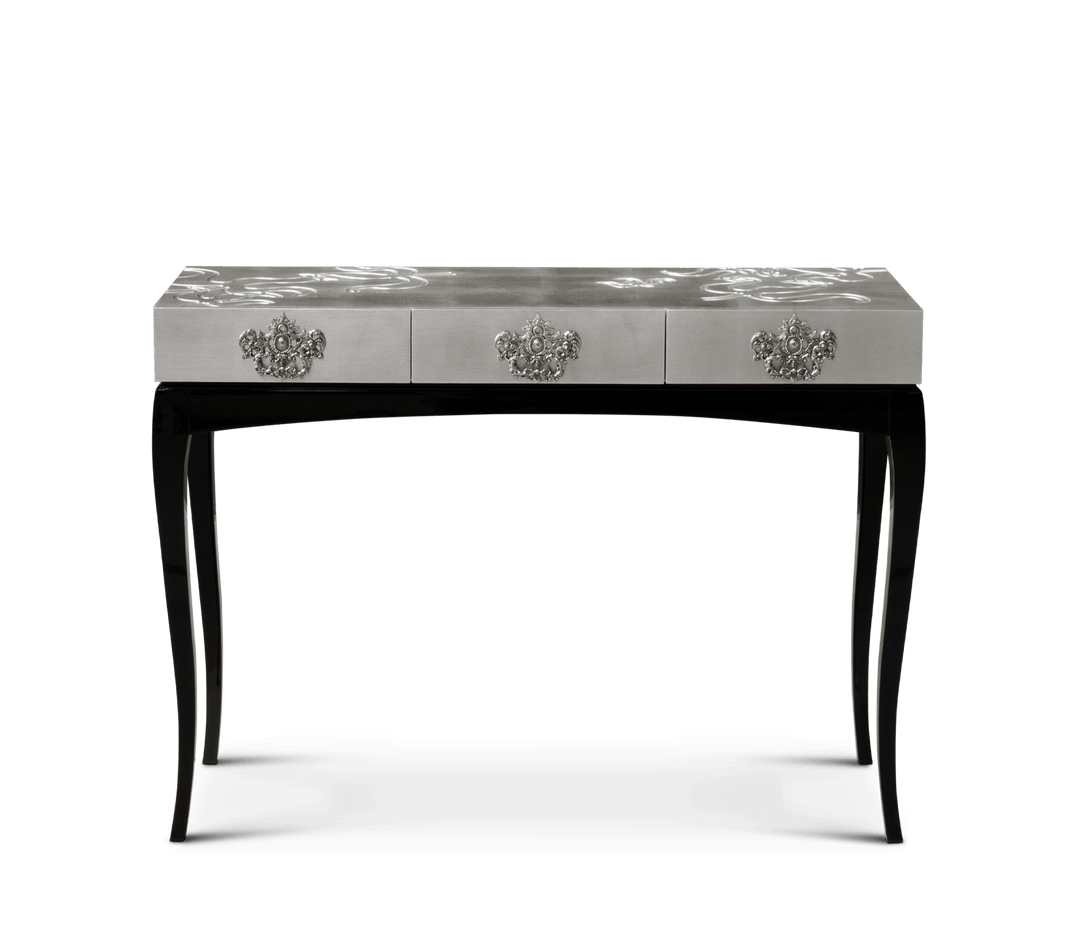 trinity console Consoles Boca Do Lobo Silver Leaf