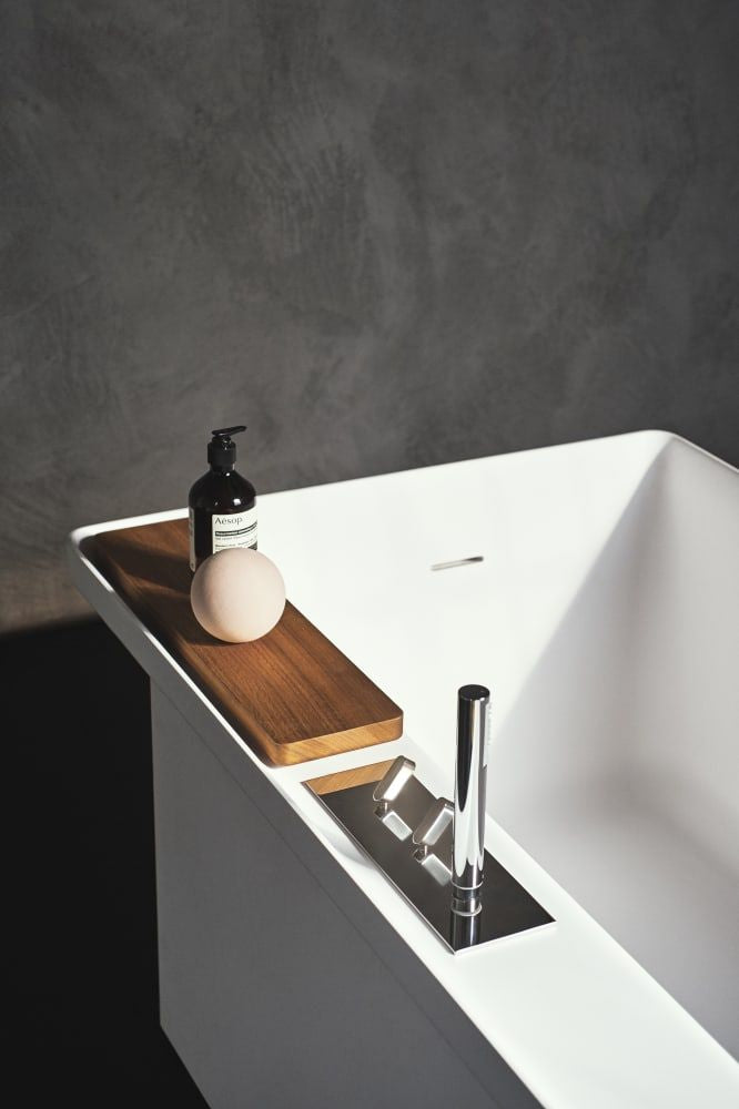 Agape Square Outdoor Deck-Mounted Tub Group Agape