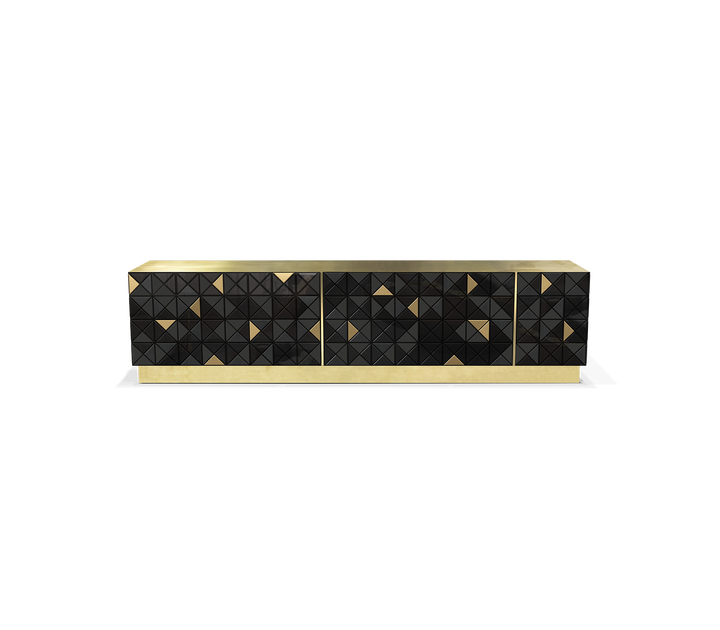 pixel walnut tv cabinet Cabinets Boca Do Lobo Black & Gold