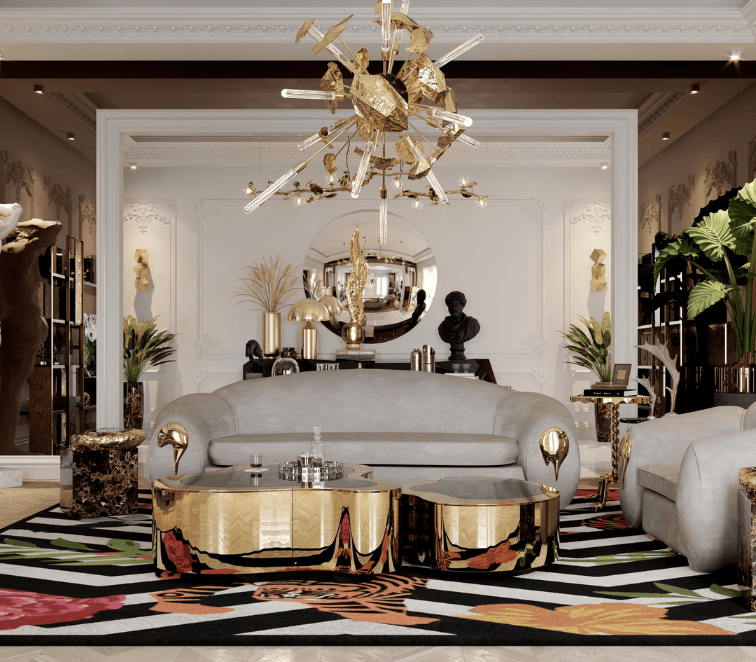 wave polished brass center table Coffee Tables Boca Do Lobo