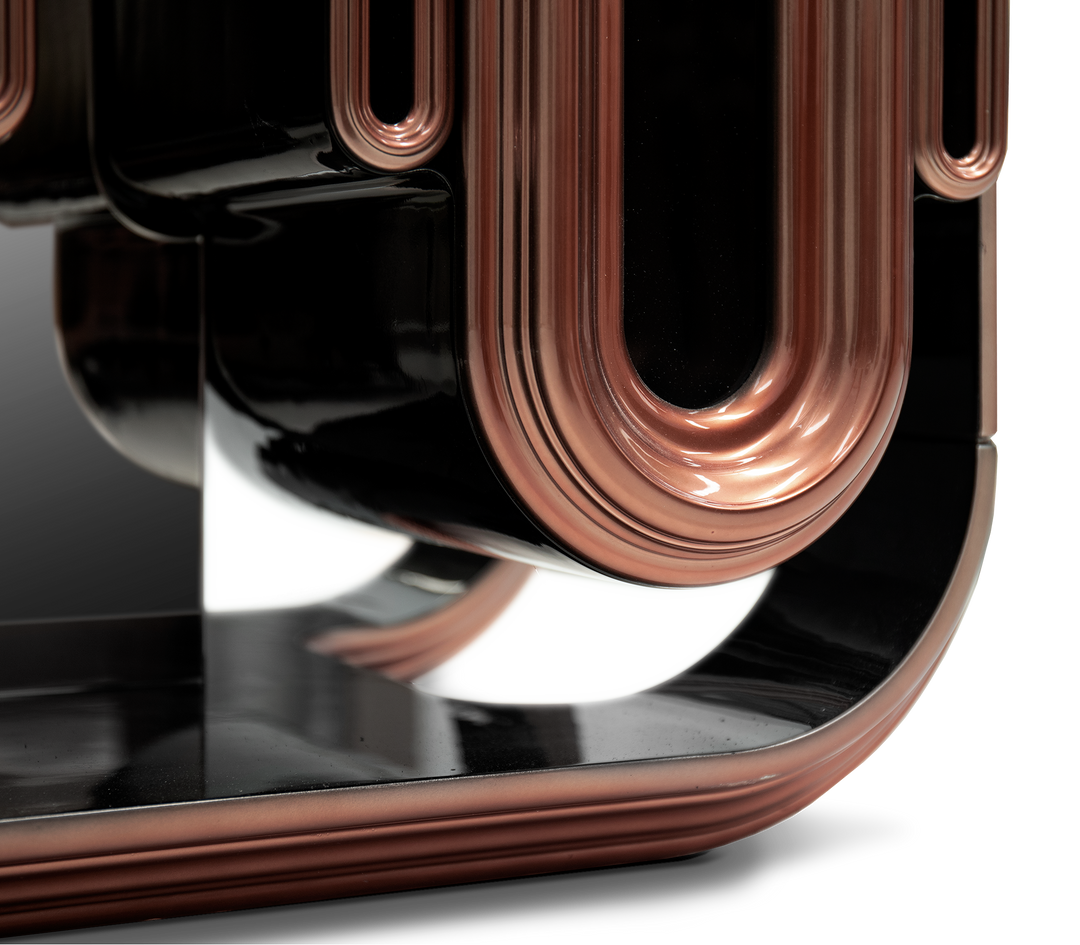 oblong gold cabinet - Image 34