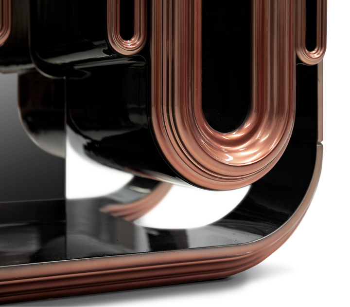 oblong gold cabinet - Image 34