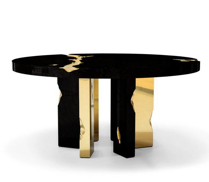 empire round dining table Dining Tables Boca Do Lobo Black