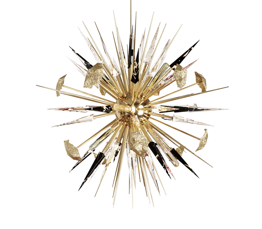 outburst black chandelier Lighting Boca Do Lobo
