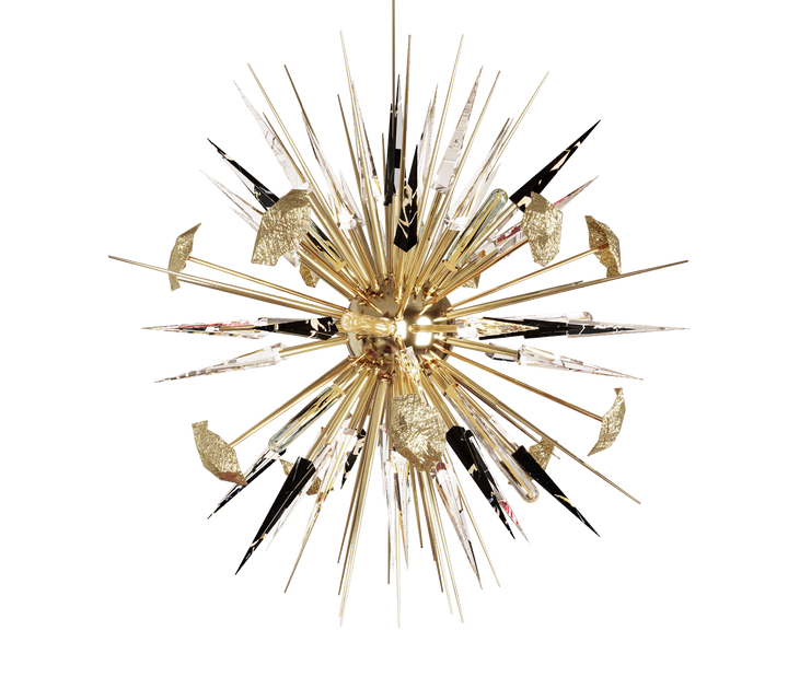 outburst black chandelier Lighting Boca Do Lobo