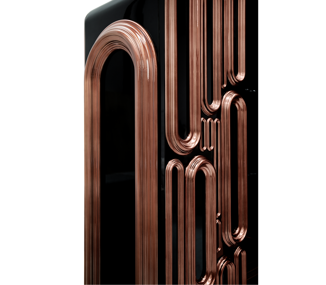 oblong gold cabinet - Image 30