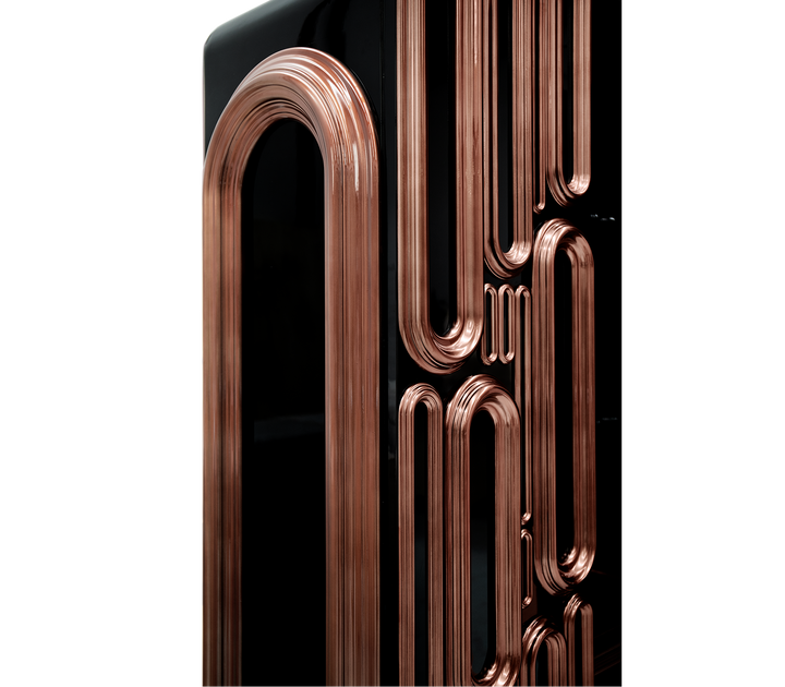 oblong gold cabinet - Image 30