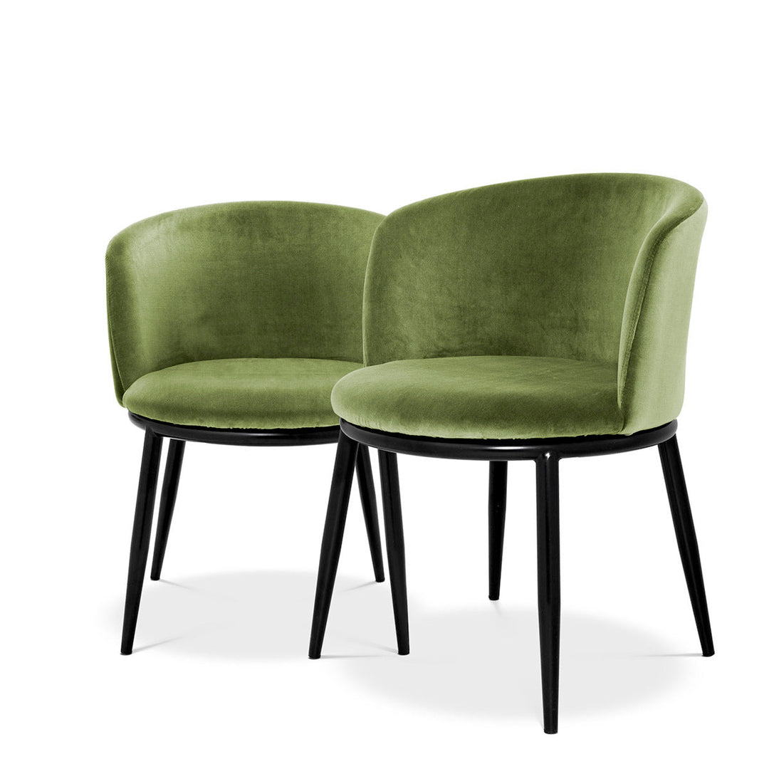 Dining Chair Filmore Set Of 2 Cameron Light Green Furniture Eichholtz