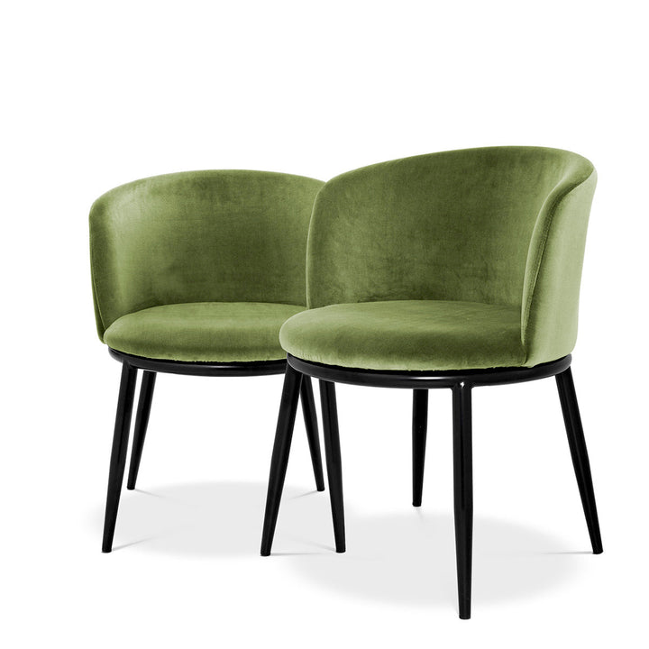 Dining Chair Filmore Set Of 2 Cameron Light Green Furniture Eichholtz