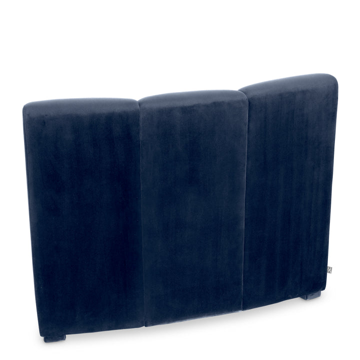 Modular Sofa Lando Savona Midnight Blue Velvet Furniture Eichholtz