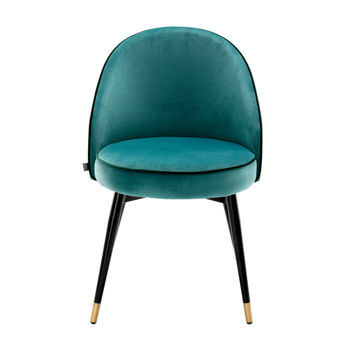 Dining Chair Cooper Set Of 2 Roche Turquoise Velvet Furniture Eichholtz