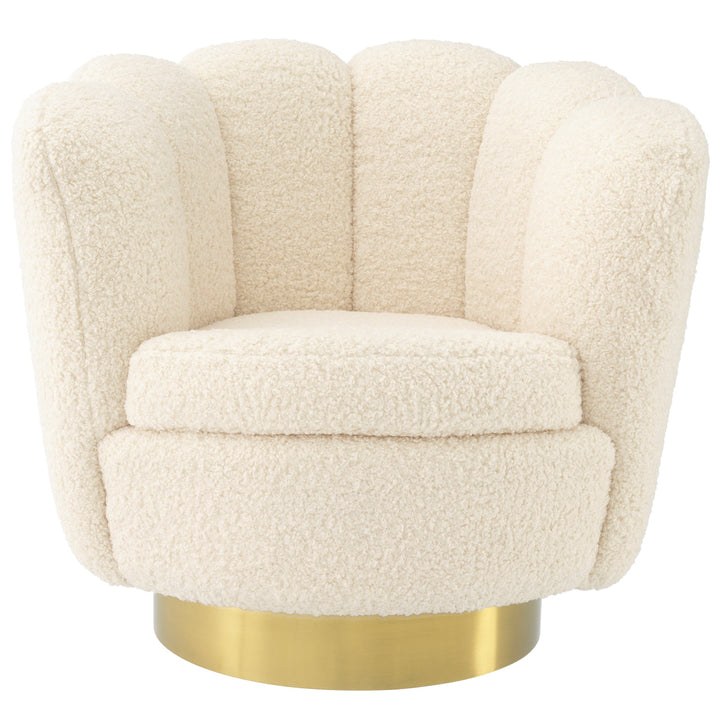Swivel Chair Mirage Faux Shearling Chairs Eichholtz