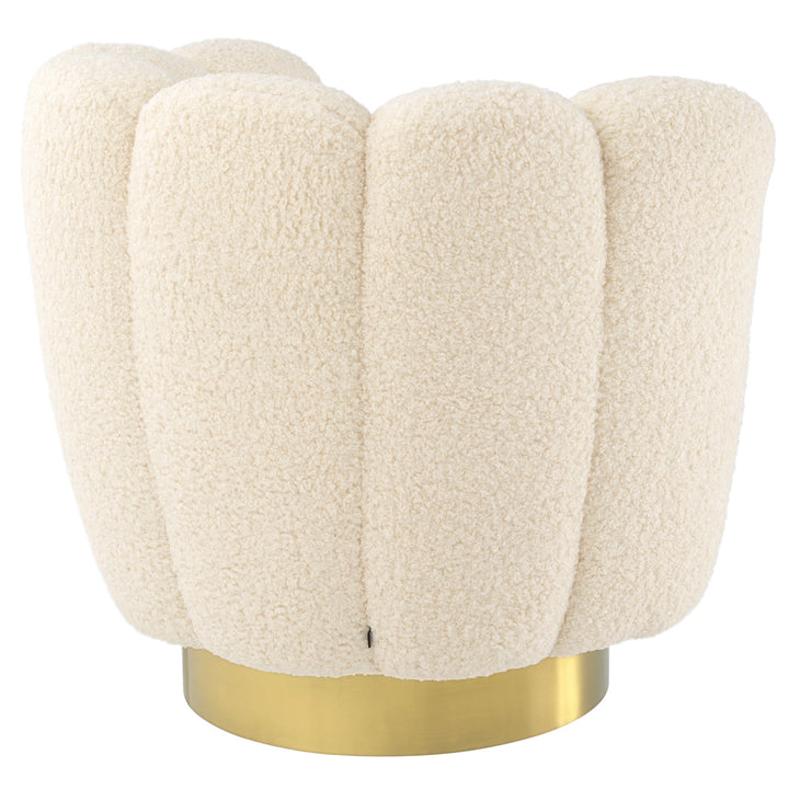 Swivel Chair Mirage Faux Shearling Chairs Eichholtz