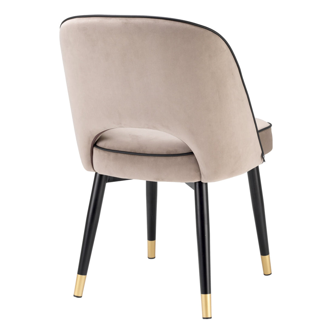 Dining Chair Cliff Set Of 2 Savona Greige Velvet Furniture Eichholtz