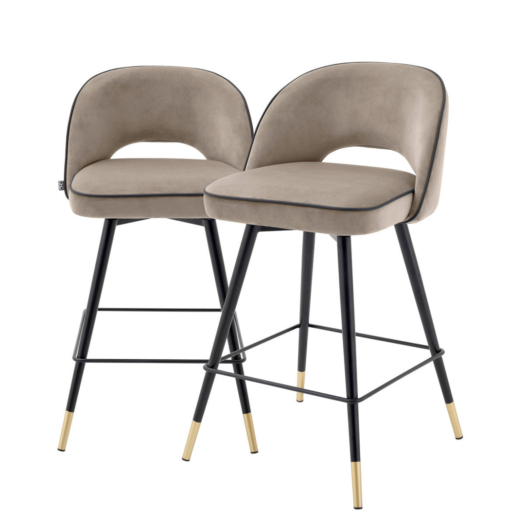 Counter Stool Cliff Set Of 2 Showroom Model Furniture Eichholtz