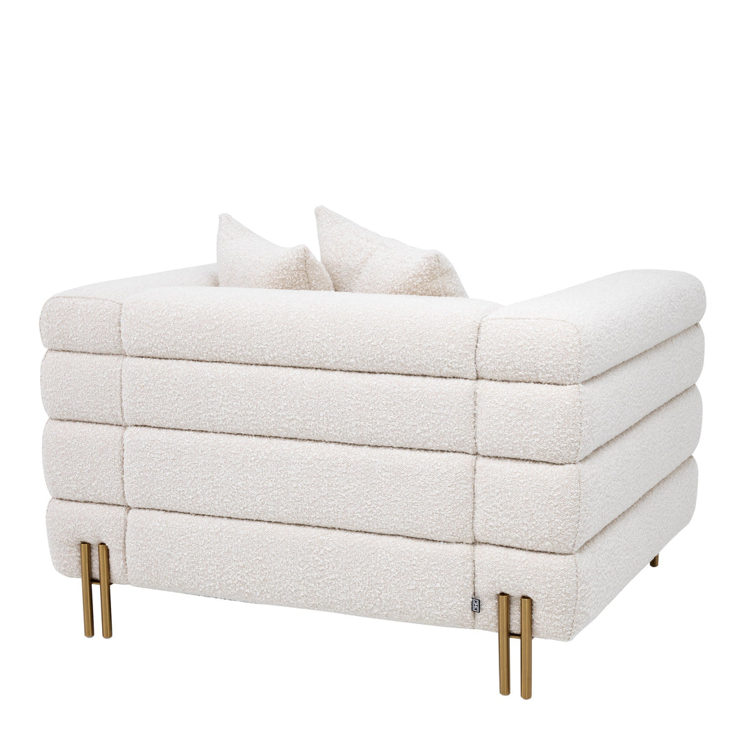 Chair York Boucl&Eacute; Cream Furniture Eichholtz