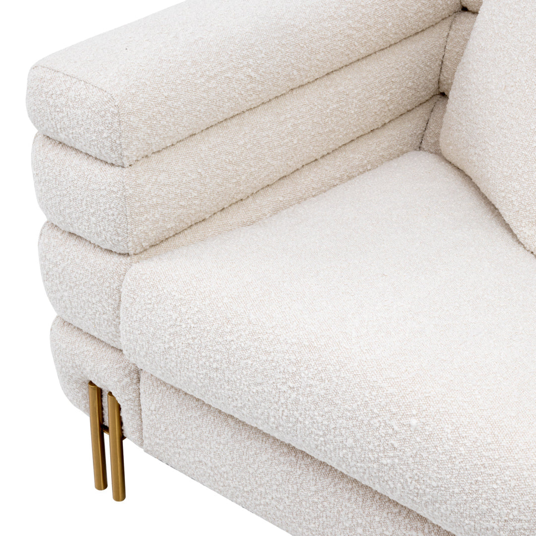 Chair York Boucl&Eacute; Cream Furniture Eichholtz
