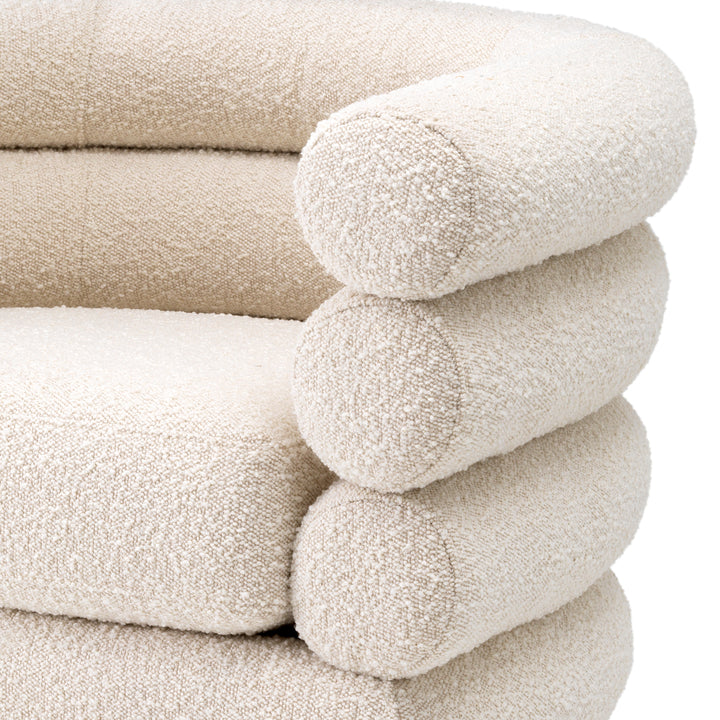 Swivel Chair Maguire Boucl&Eacute; Cream Furniture Eichholtz