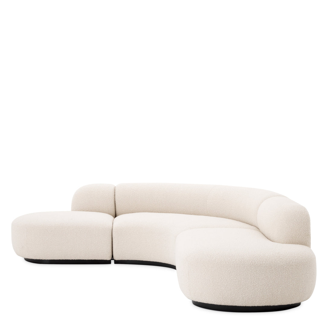 Sofa Björn L Boucl&Eacute; Cream Furniture Eichholtz