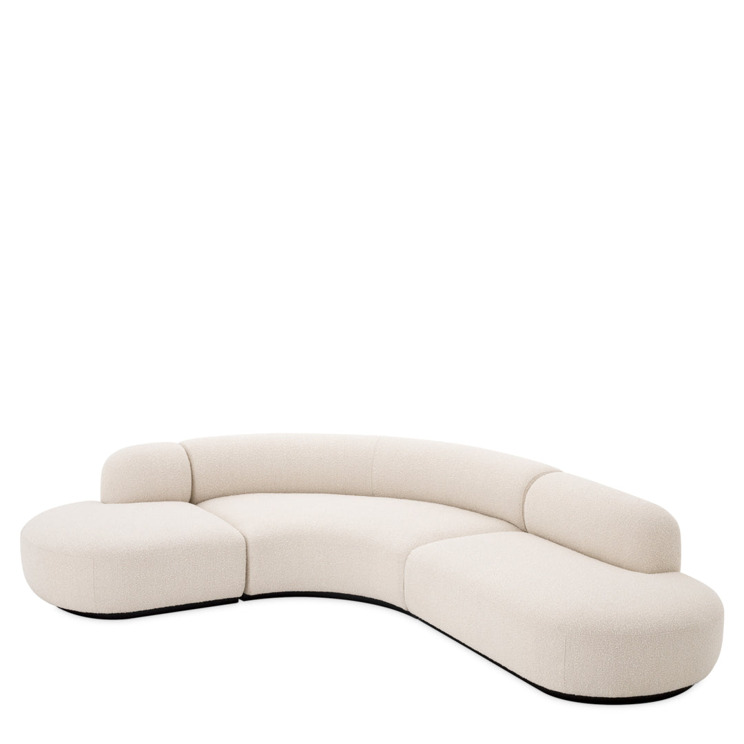 Sofa Björn L Boucl&Eacute; Cream Furniture Eichholtz