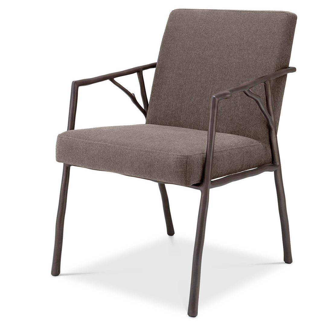 Dining Chair Antico medium bronze finish abrasia Chairs Eichholtz