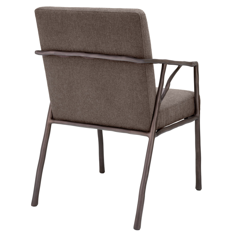 Dining Chair Antico medium bronze finish abrasia Chairs Eichholtz