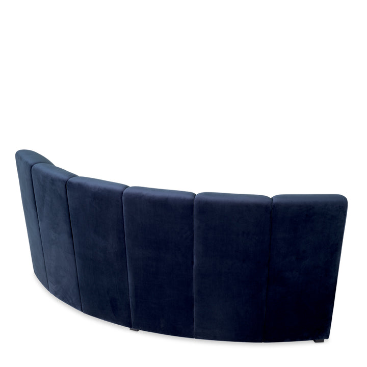Modular Sofa Lando Corner Savona Midnight Blue Velvet Furniture Eichholtz