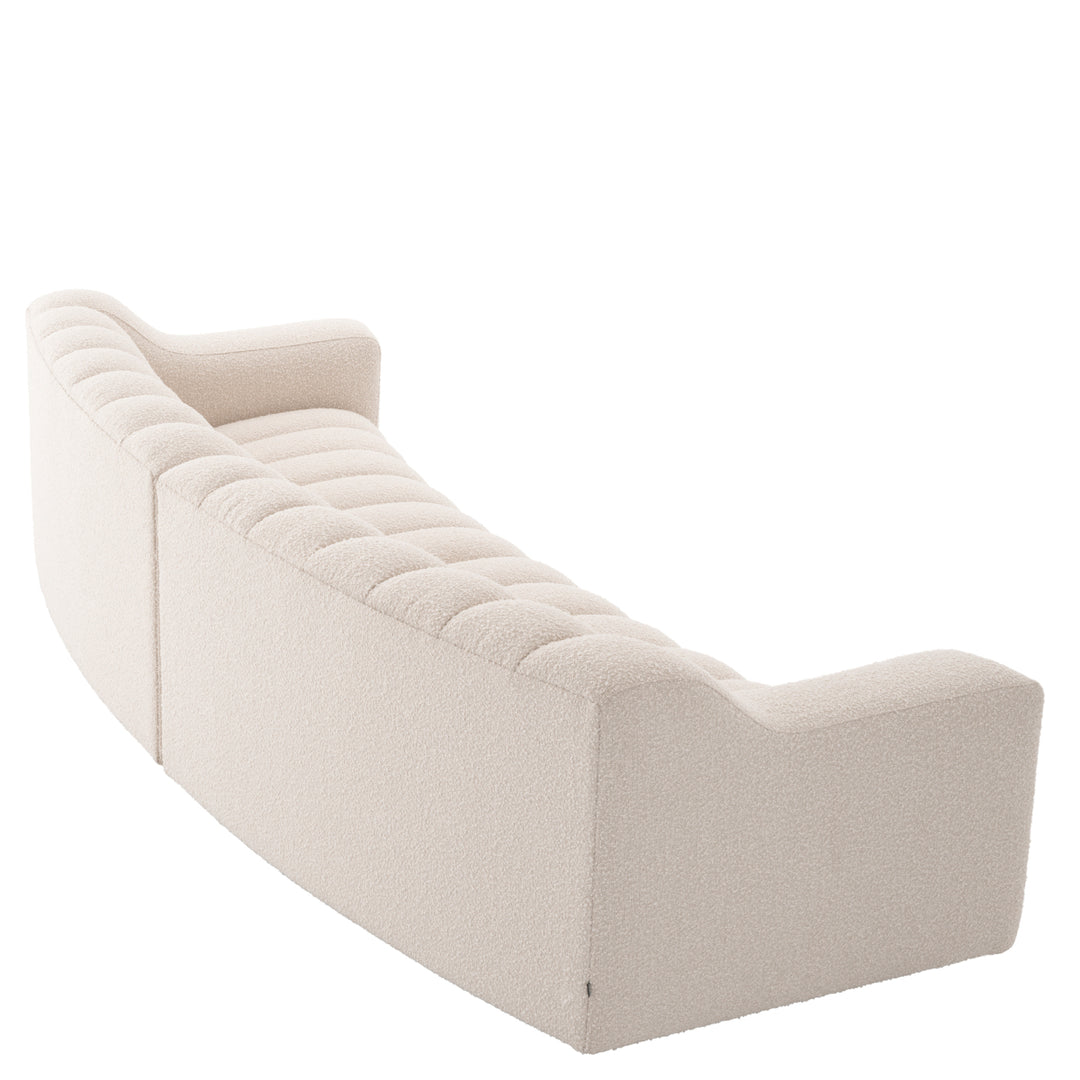 Sofa Kelly L Boucl&Eacute; Cream Furniture Eichholtz