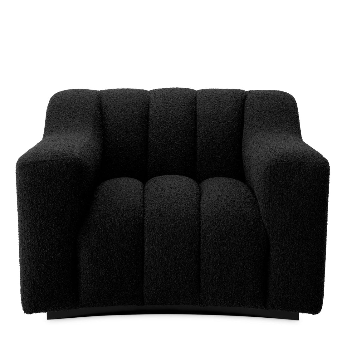 Chair Kelly Boucl&Eacute; Black Furniture Eichholtz