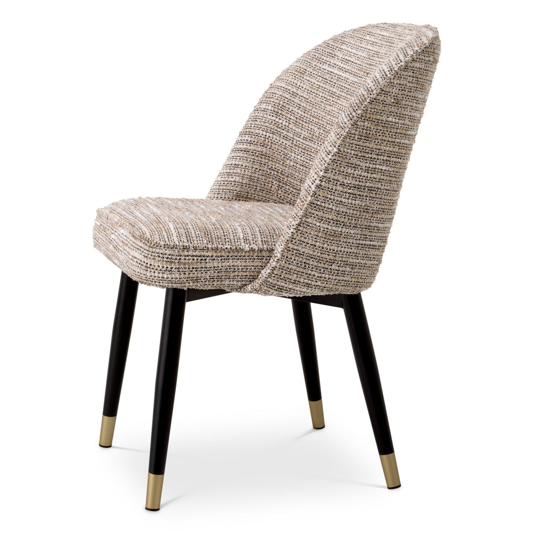 Dining Chair Cliff Set Of 2 Mademoiselle Beige Furniture Eichholtz