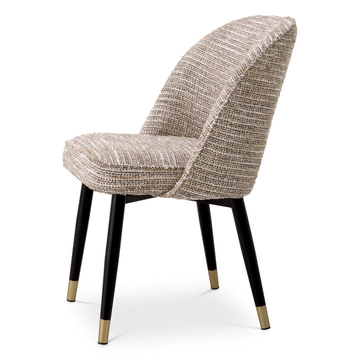 Dining Chair Cliff Set Of 2 Mademoiselle Beige Furniture Eichholtz