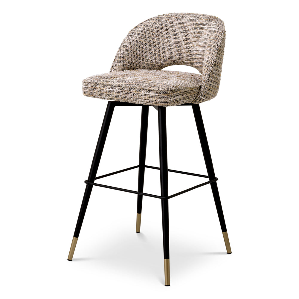 Bar Stool Cliff Set Of 2 Mademoiselle Beige Furniture Eichholtz