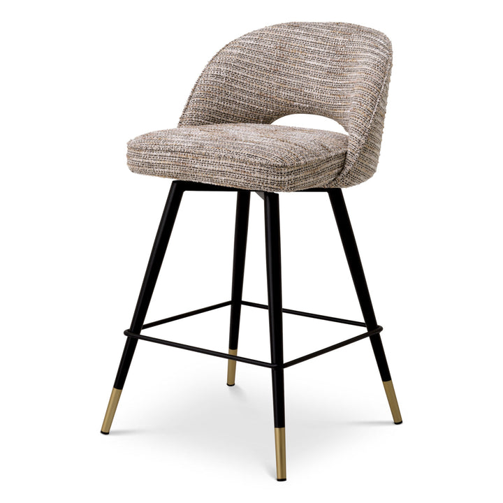 Counter Stool Cliff Set Of 2 Mademoiselle Beige Furniture Eichholtz