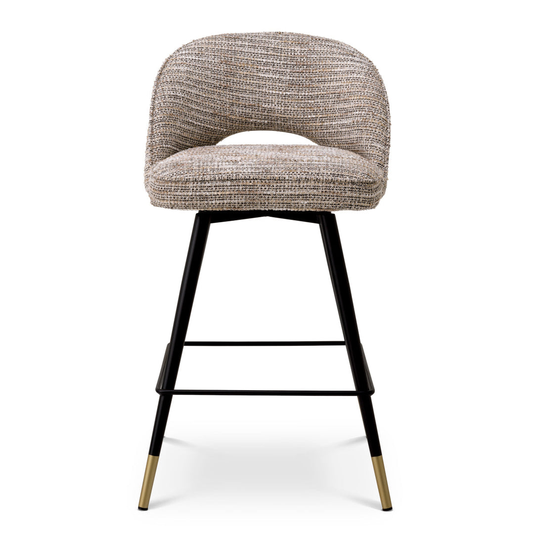 Counter Stool Cliff Set Of 2 Mademoiselle Beige Furniture Eichholtz
