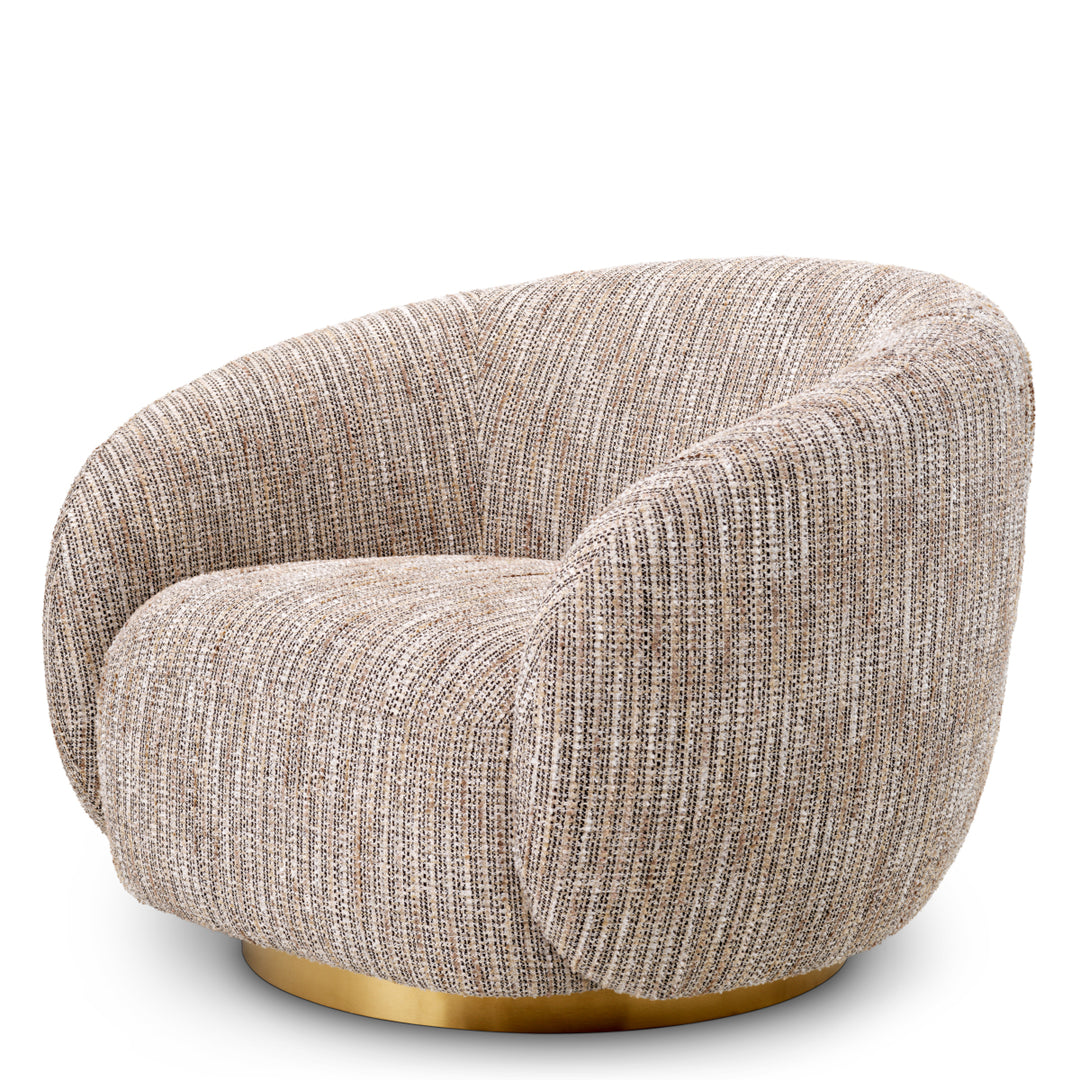 Swivel Chair Brice Mademoiselle Beige Furniture Eichholtz