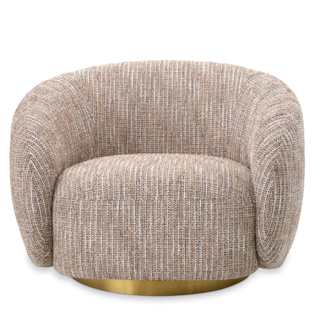 Swivel Chair Brice Mademoiselle Beige Chairs Eichholtz
