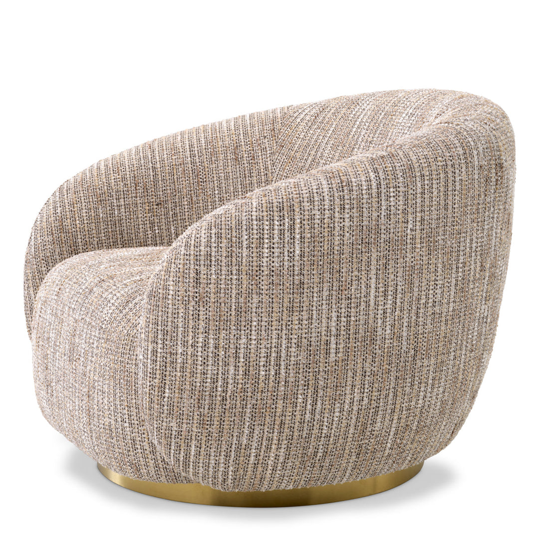 Swivel Chair Brice Mademoiselle Beige Chairs Eichholtz