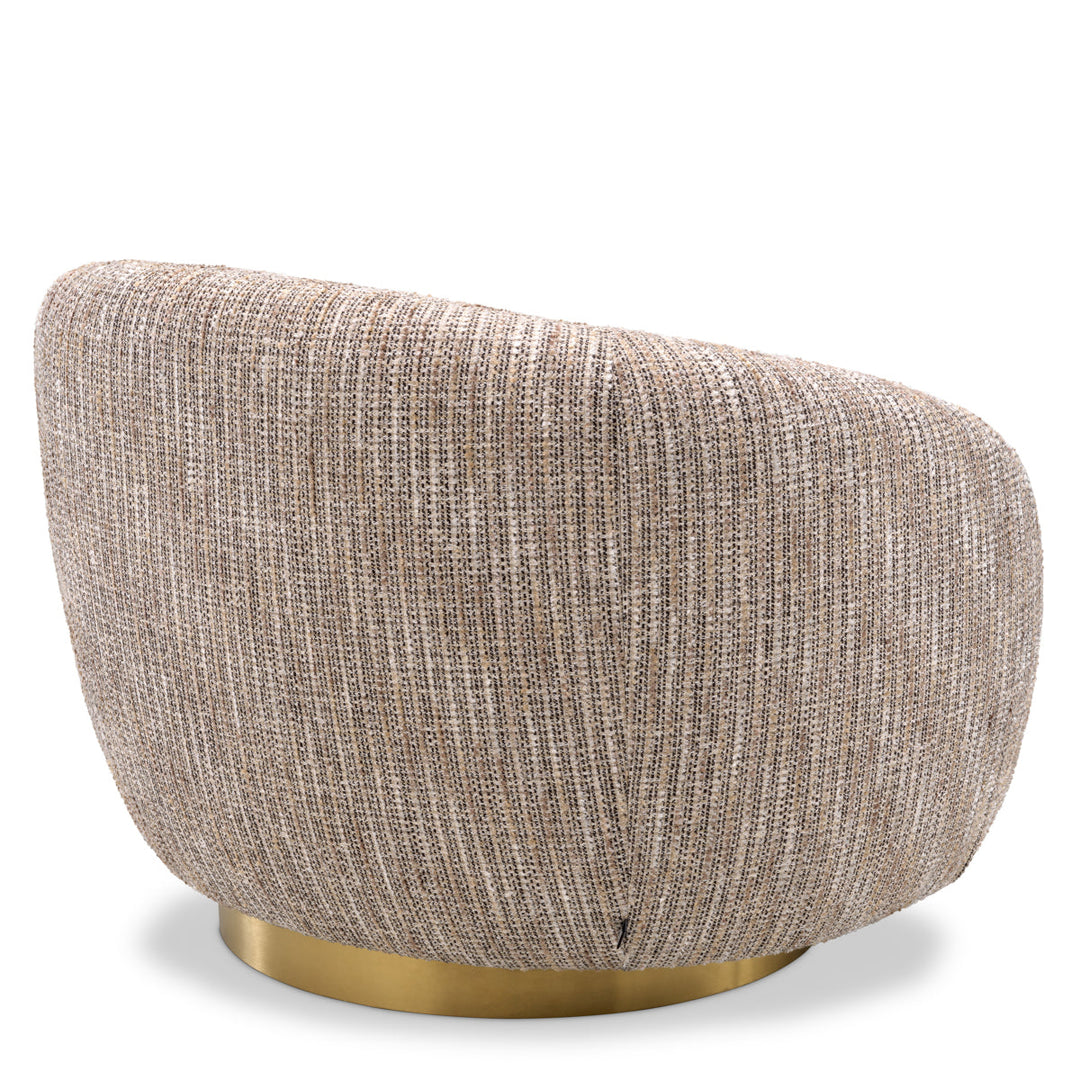 Swivel Chair Brice Mademoiselle Beige Chairs Eichholtz