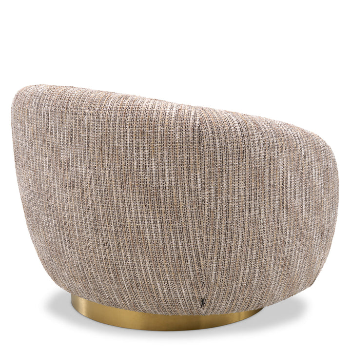 Swivel Chair Brice Mademoiselle Beige Chairs Eichholtz