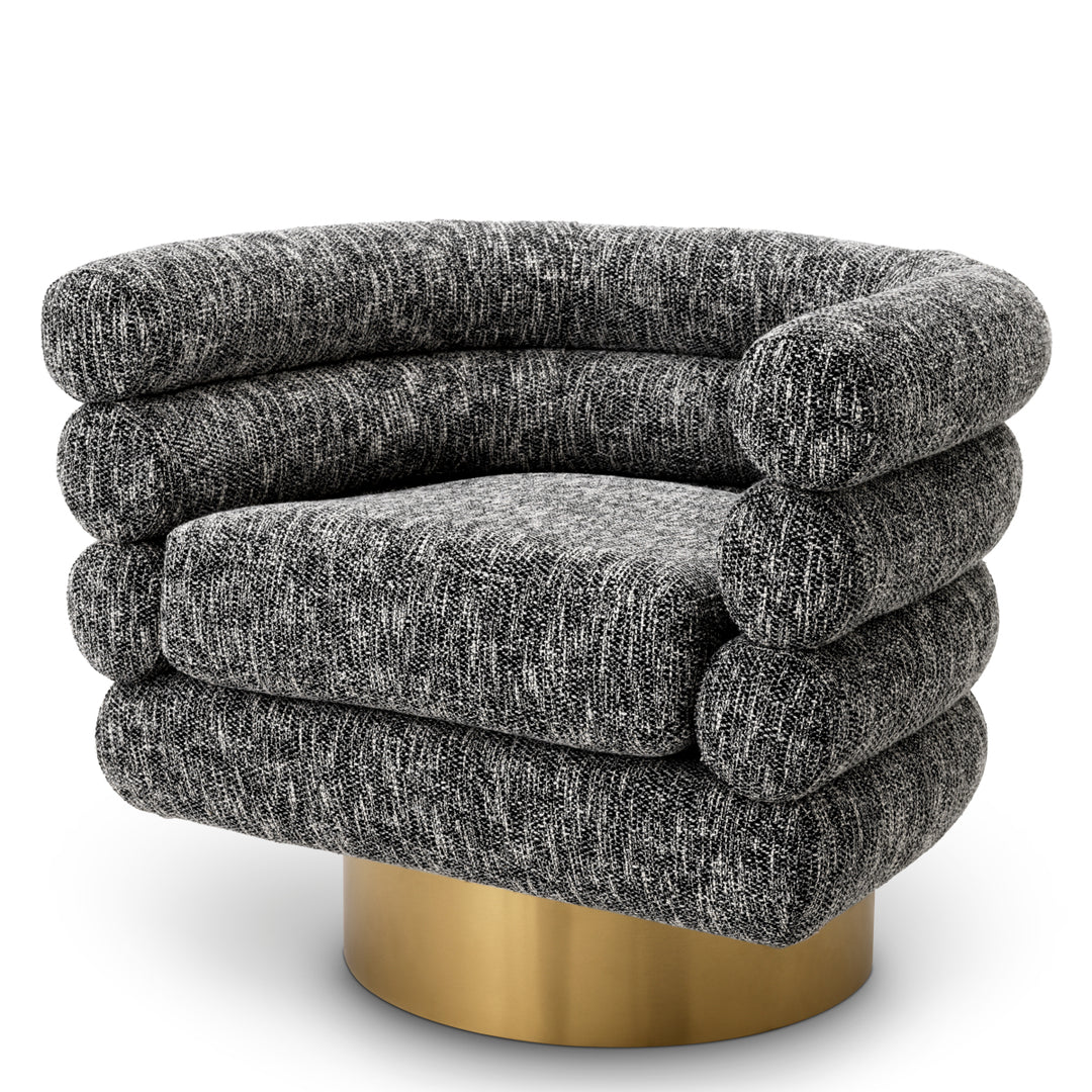 Swivel Chair Maguire Cambon Black Furniture Eichholtz