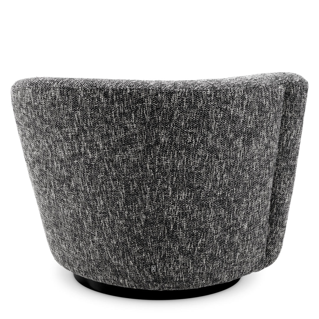 Swivel Chair Colin Left Cambon Black Furniture Eichholtz