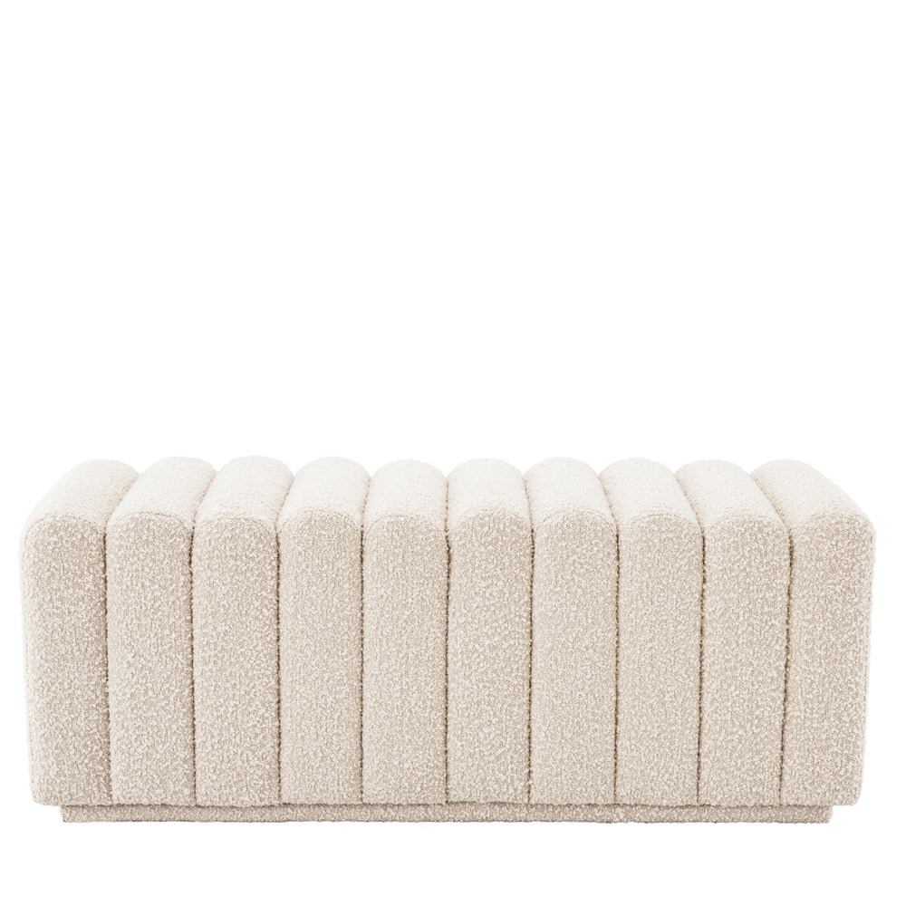 Bench Bente Boucl&Eacute; Cream Furniture Eichholtz