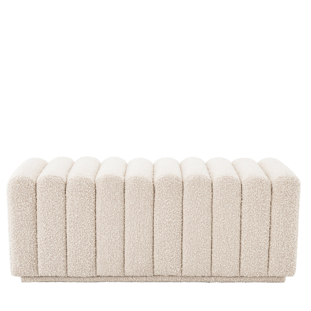 Bench Bente Boucl&Eacute; Cream Furniture Eichholtz