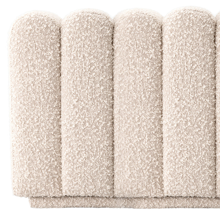 Bench Bente Boucl&Eacute; Cream Furniture Eichholtz