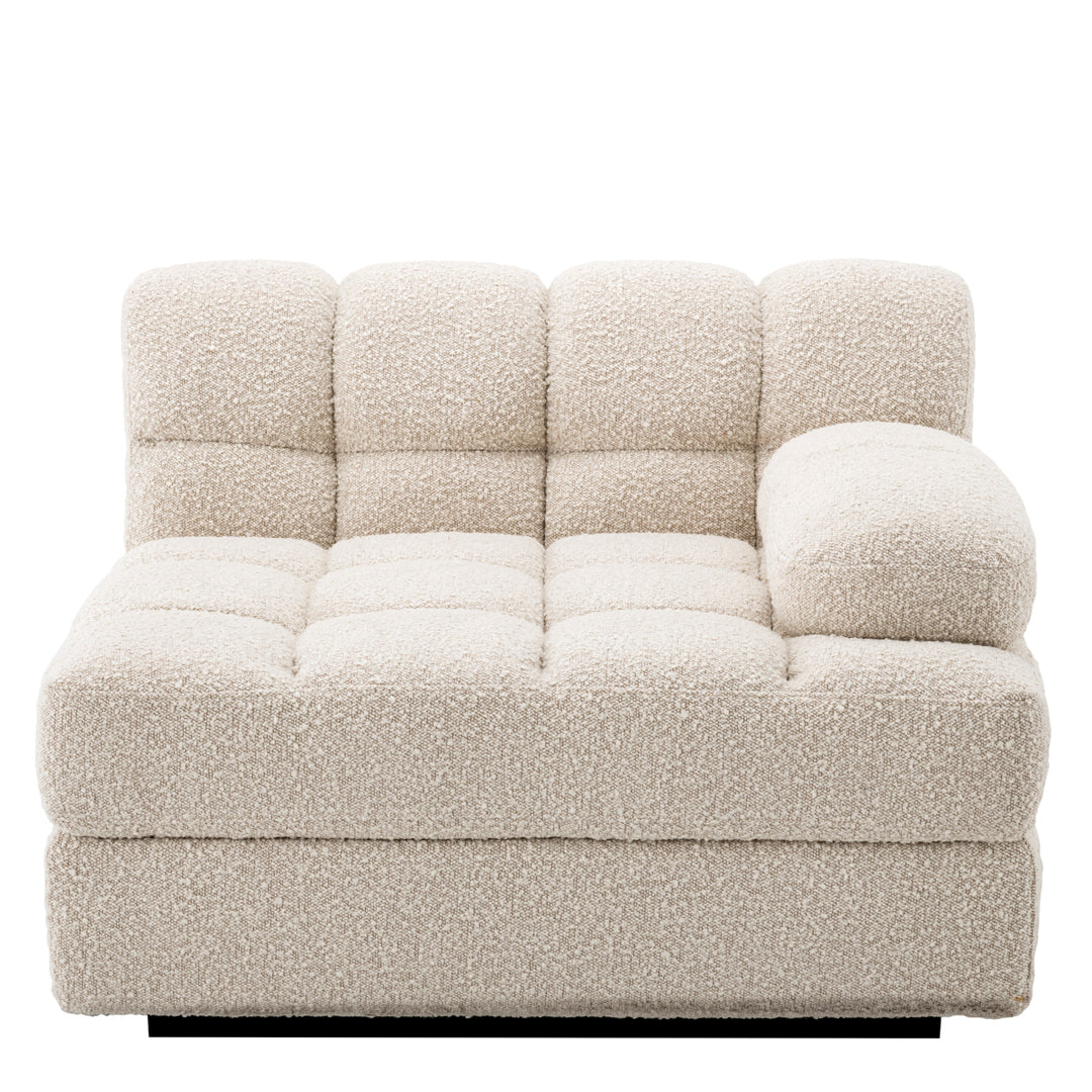 Modular Sofa Dean - Right Boucl&Eacute; Cream Furniture Eichholtz