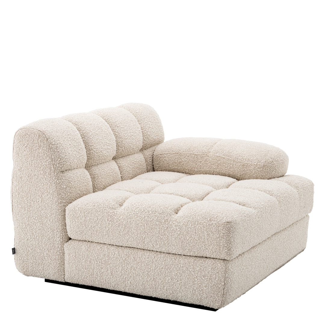 Modular Sofa Dean - Right Boucl&Eacute; Cream Furniture Eichholtz