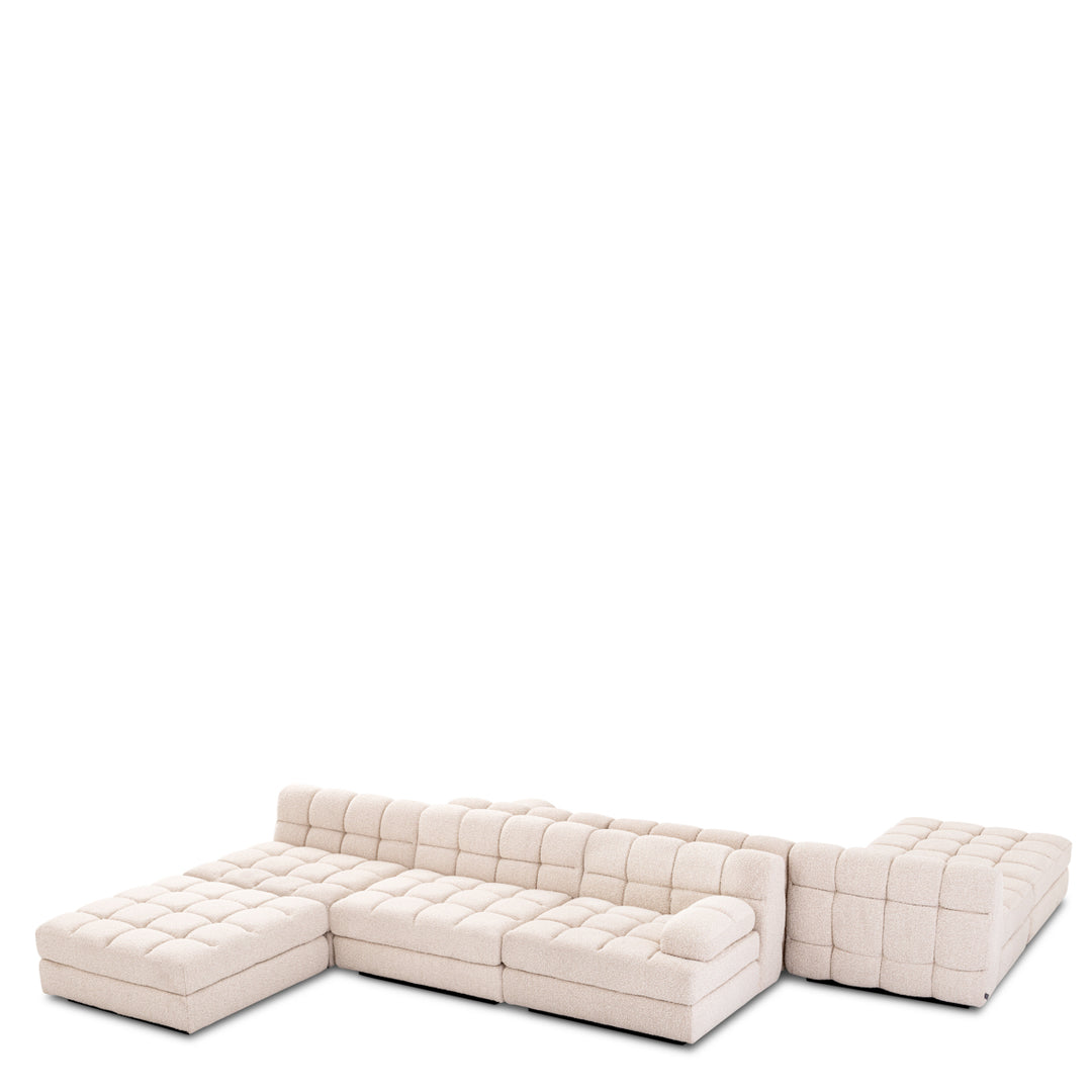 Modular Sofa Dean - Left Boucl&Eacute; Cream Furniture Eichholtz