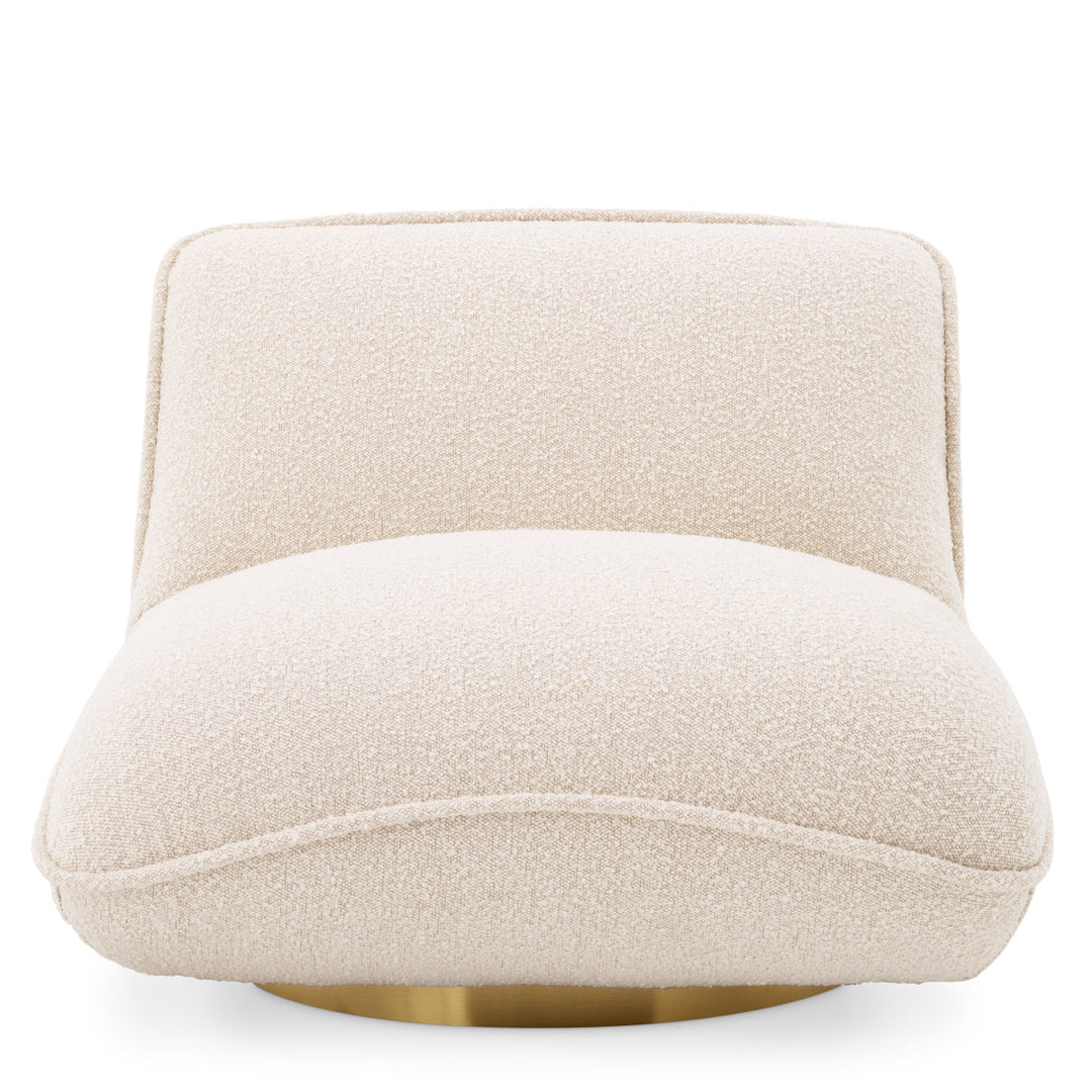 Swivel Chair Relax Boucl&Eacute; Cream Furniture Eichholtz