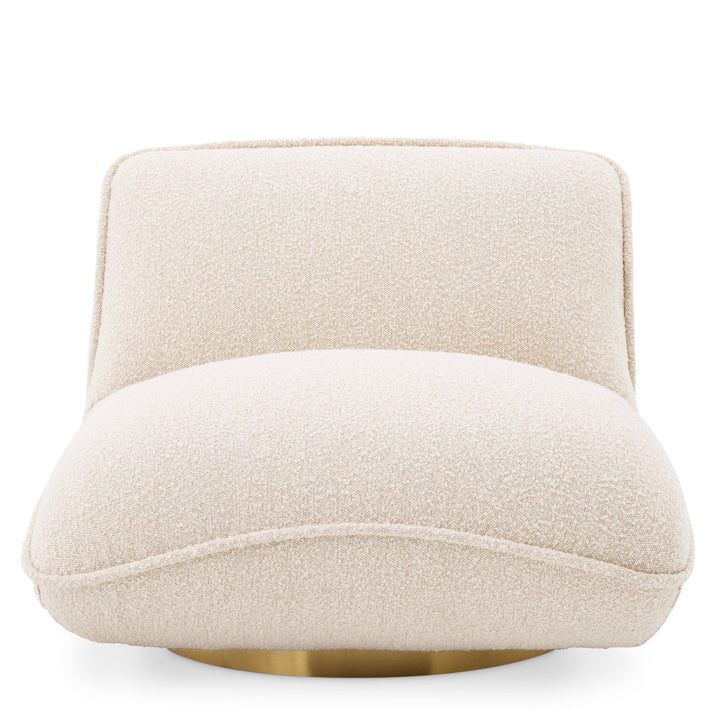 Swivel Chair Relax Boucl&Eacute; Cream Furniture Eichholtz